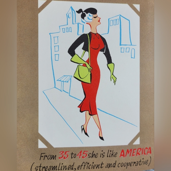 1940s Naughty Multi-Page Birthday Card - A Nova Laugh - Made In USA - Funny - ! - Picture 3 of 11